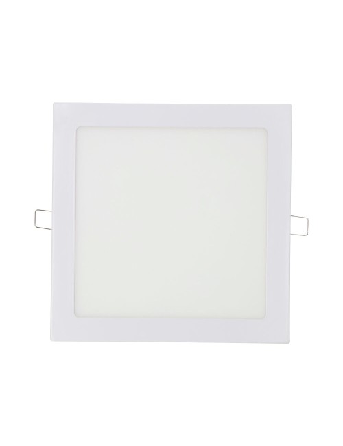 Downlight led empotrable cuadrado 20 w luz día 4000 k 1500 lm color blanco 22 x 22 cm