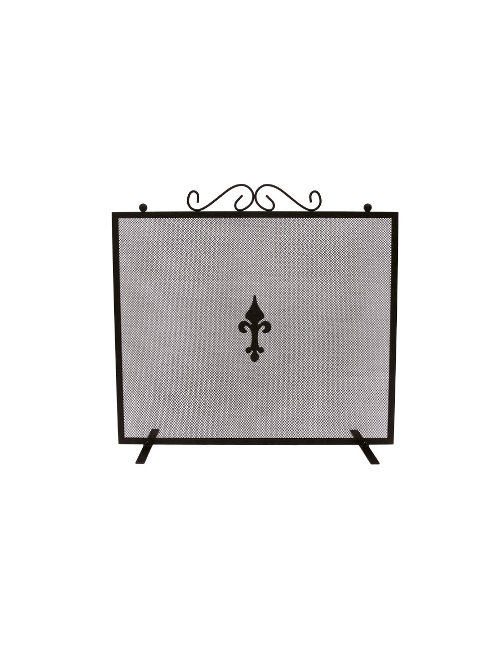 Rejilla salvachispas cuadrada color negro 67,3 x 0,8 x 61 cm