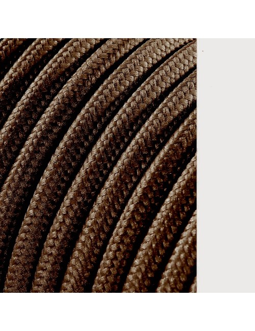 Carrete cable cordón tubular h03vv-f 2 x 0,75 mm marrón, 5 m