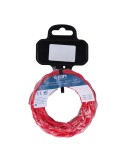 Carrete cable textil trenzado h03vv-f 2 x 0,75 mm rojo, 5 m
