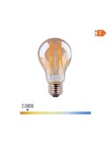 Bombilla standard con filamento de led, cristal vintage e27 6 w 560 lm 2000 k luz calida ø6 x 10,6 cm