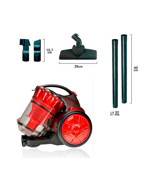 Aspirador sin bolsa multiciclonico pequeño 2,2 l 700 w