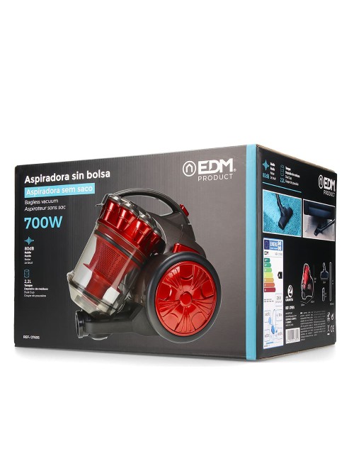 Aspirador sin bolsa multiciclonico pequeño 2,2 l 700 w