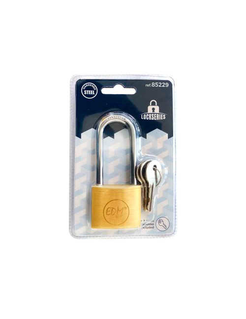 Candado latón arco largo 40 mm