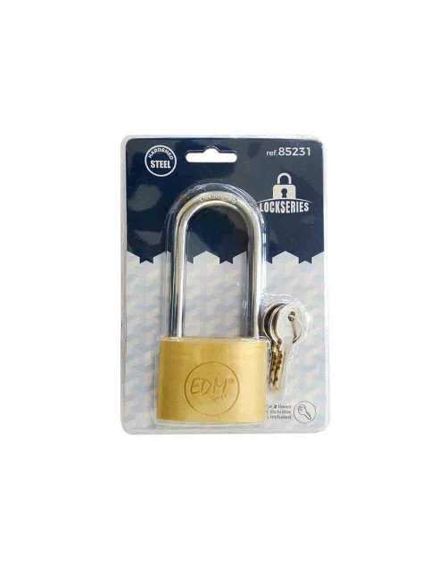 Candado latón arco largo 60 mm