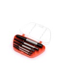 Machos de rosca para extraccion de tornillos, juego 5 piezas