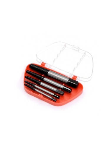 Machos de rosca para extraccion de tornillos, juego 5 piezas