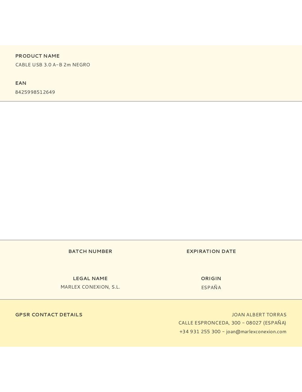 Cable usb 3.0 a-b 2m negro