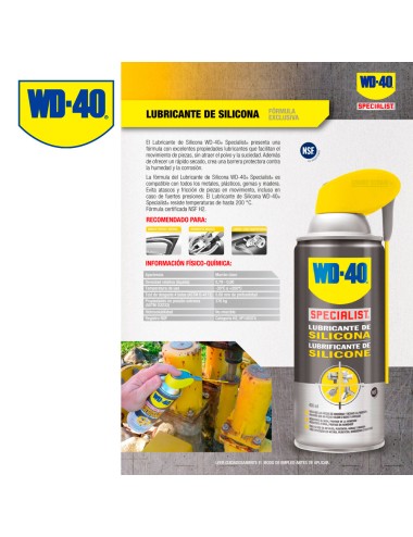 Specialist lubricante de silicona 400 ml