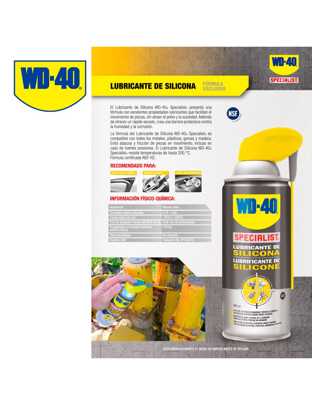 Specialist lubricante de silicona 400 ml