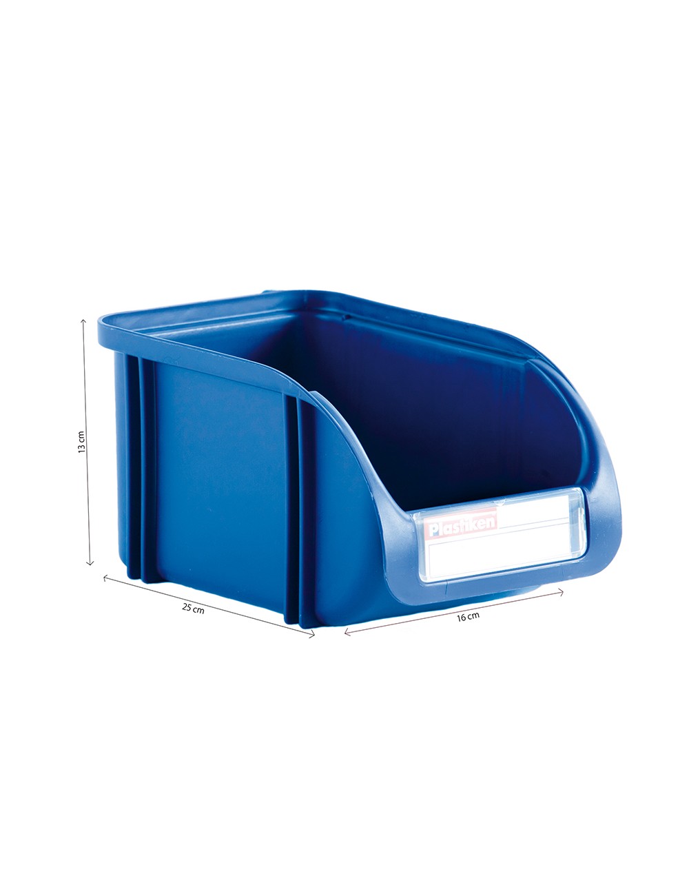 Gaveta apilable color titanium azul 16 cm