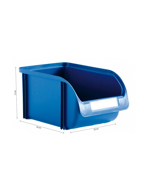 Gaveta apilable color titanium azul 22 cm