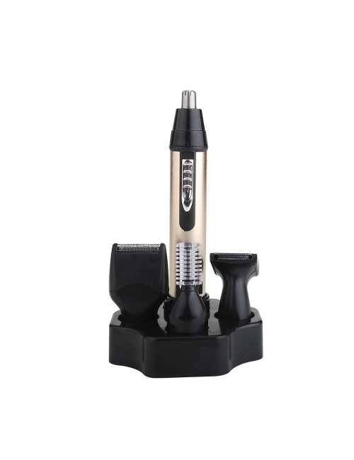 Conjunto cortador de vello facial a pilas con accesorios