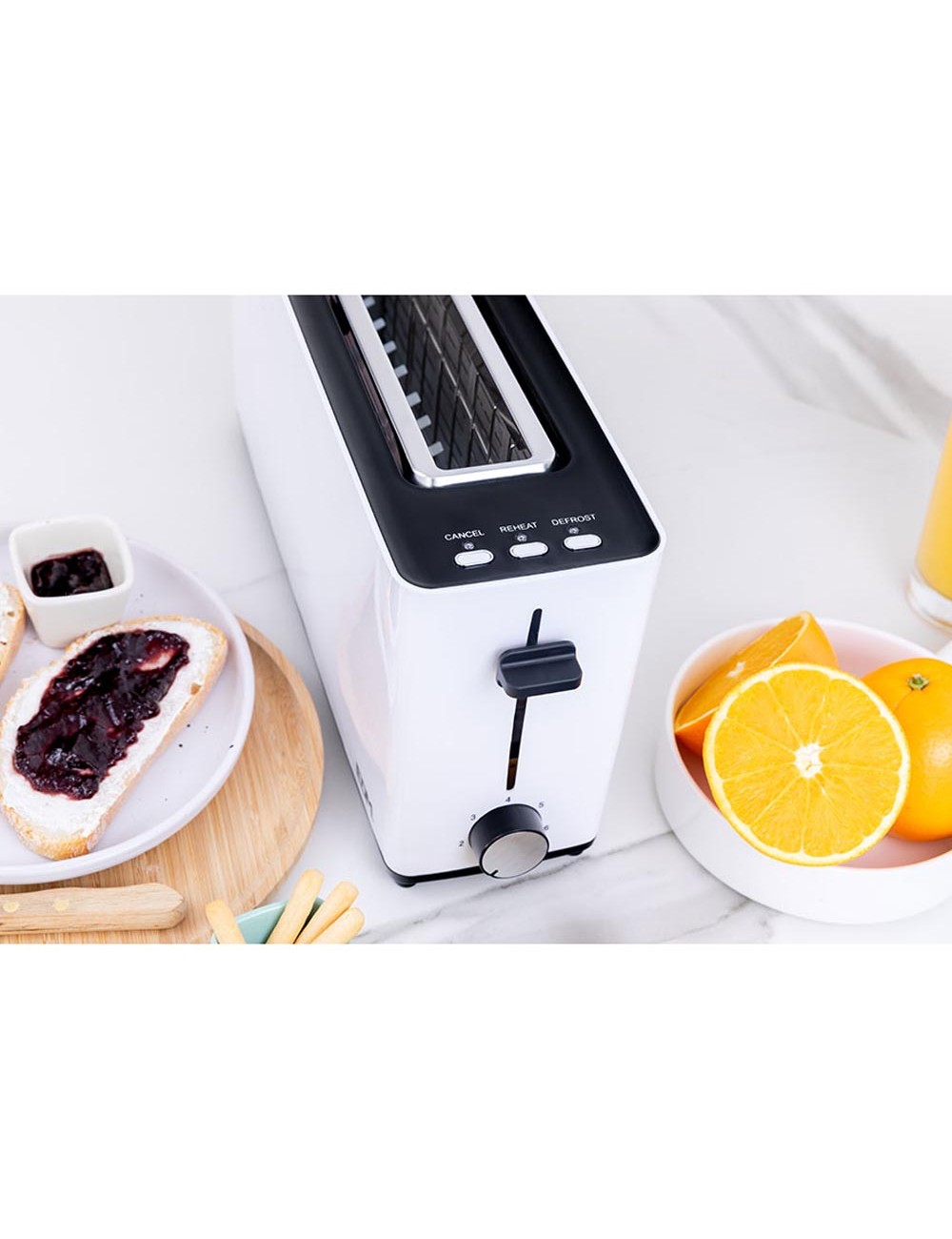 Tostadora ranura larga white design 900 w