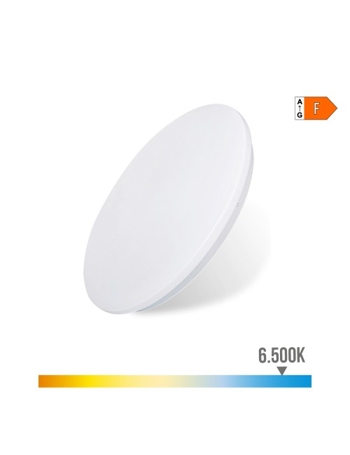 Aplique led circular de superficie 18 w 6500 k 1820 lm ø32,5 x 6,2 cm