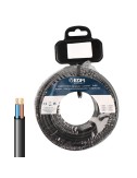 Carrete cable paralelo plano vvk(h2) 06/1kv 2 x 2,50 mm negra, 15 m