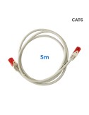 Cable utp cat.6 latiguillo rj45 cobre lszh gris 5 m