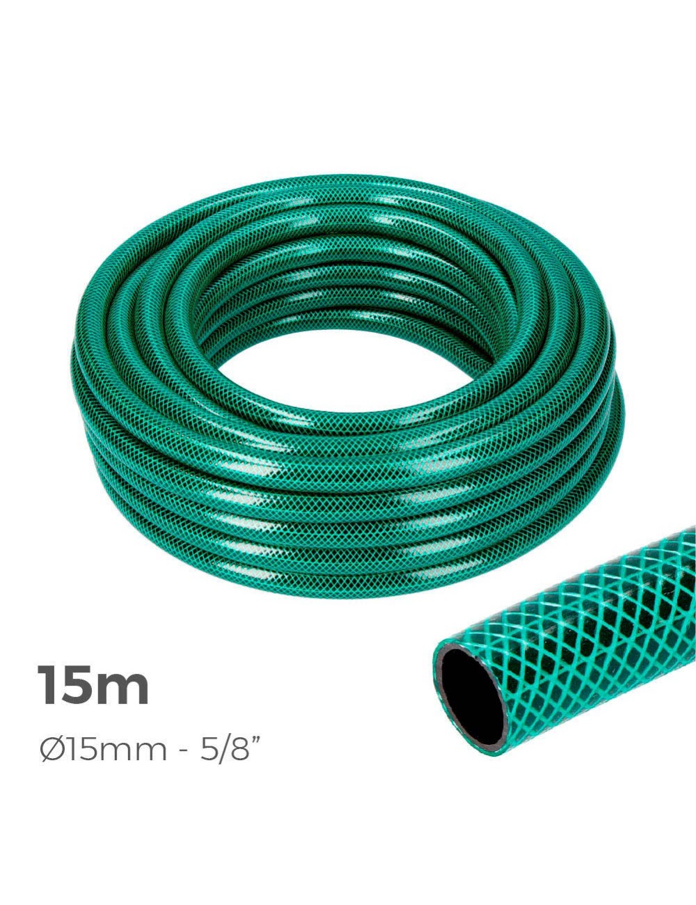 Manguera de jardin basic 15 m (5/8" 15 mm)
