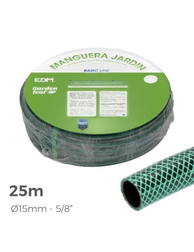 Manguera de jardin basic 25 m (5/8" 15 mm)
