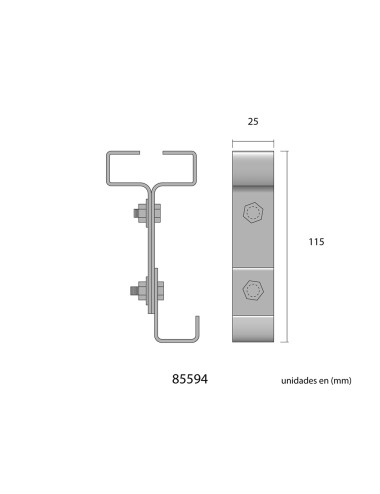 Soporte viga ipn 10 zinc