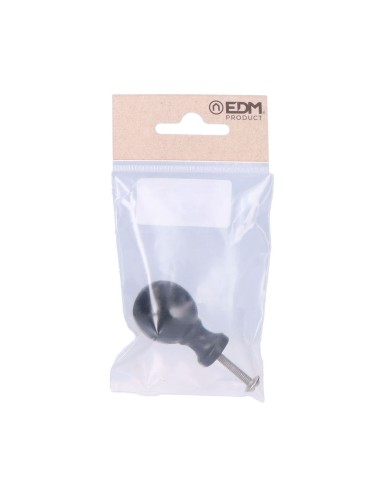 Pomo bola 25 mm hierro negro