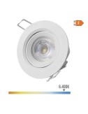 Downlight led empotrable redondo 5 w 6400 k 380 lm luz fría color blanco ø9 cm