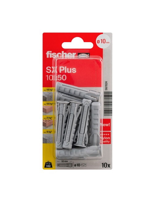 Taco sx plus ø10 x 50 mm, blister 10 uds