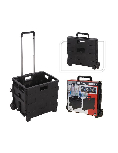 Trolley plegable de aluminio 38 x 36 x 30 cm