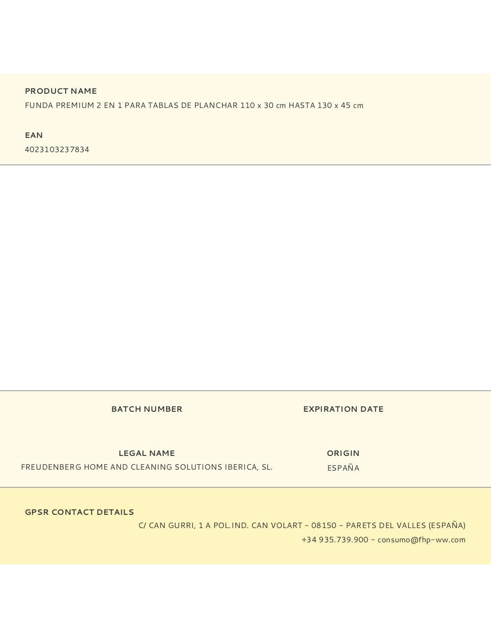 Funda premium 2 en 1 para tablas de planchar 110 x 30 cm hasta 130 x 45 cm