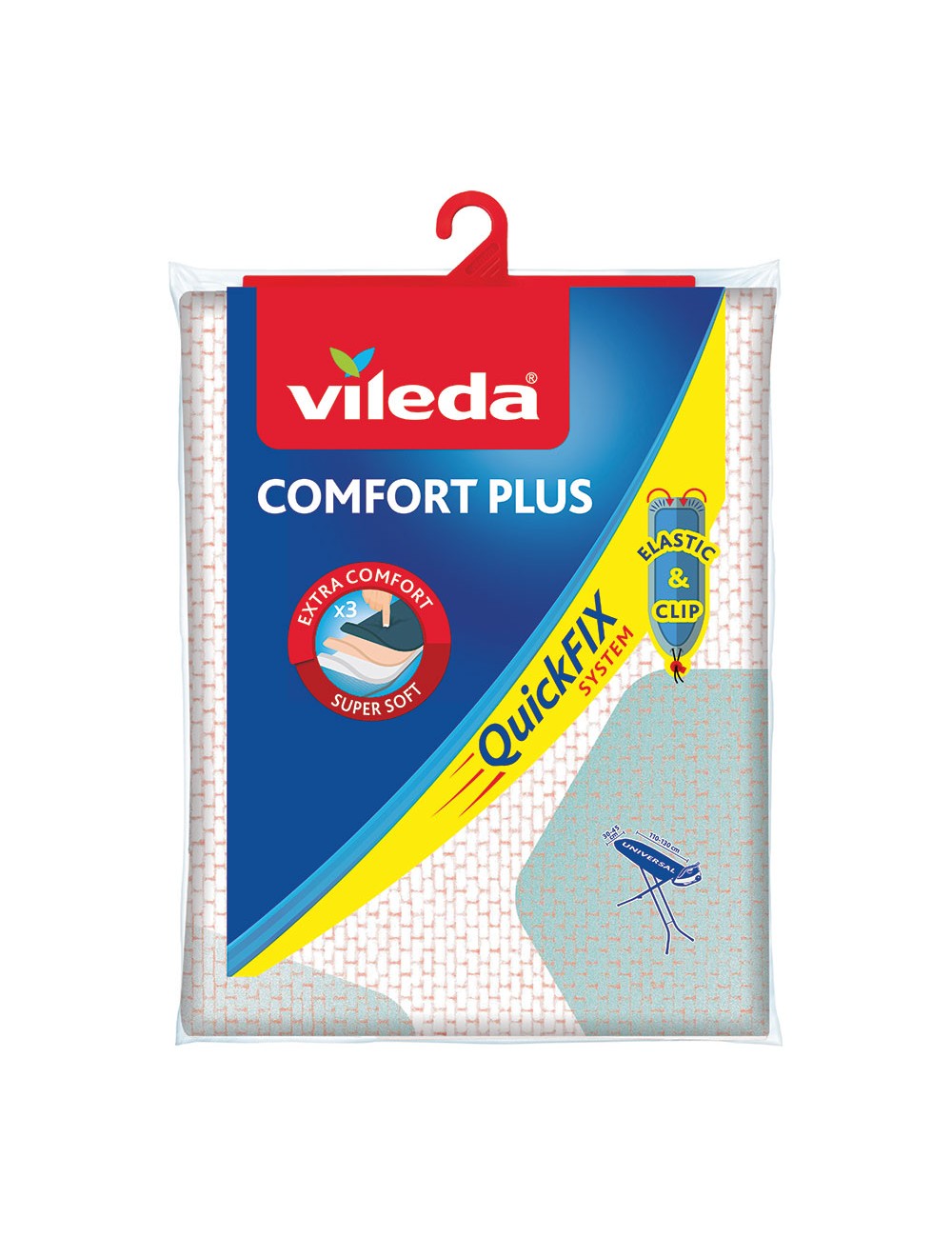 Funda comfort plus para tablas de planchar 110 x 30 cm hasta 130 x 45 cm