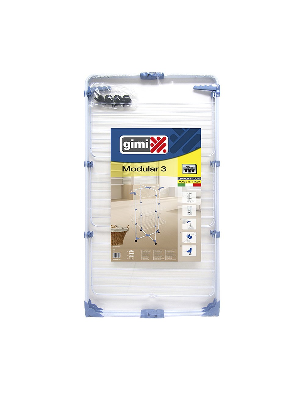 Tendedero modular 3 torre, tendido 30 m