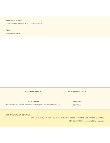 Tendedero telepack 70 , tendido 5 m