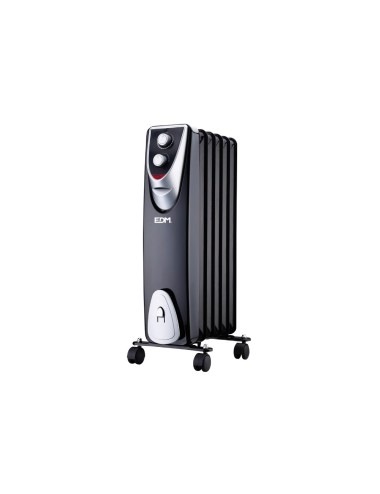 Radiador sin aceite 400 / 600 / 1000 w con 6 elementos modelo black edition