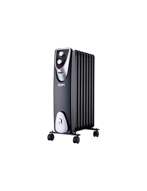 Radiador sin aceite 500 / 1000 / 1500 w con 8 elementos modelo black edition