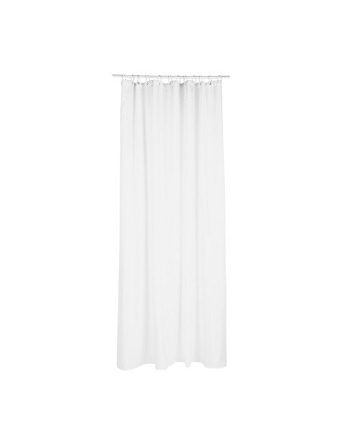 Cortina de baño polyester blanca 180 x 200 cm