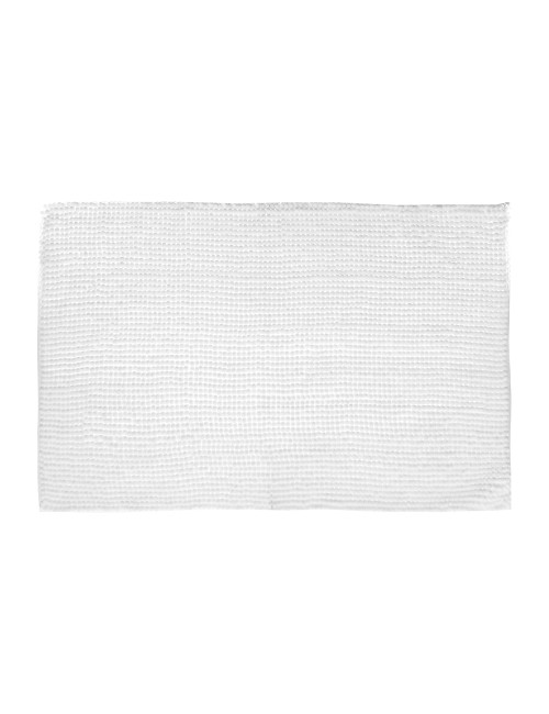 Alfombra de baño blanca 50 x 80 cm