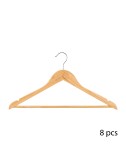 Perchas de madera 45 x 23,5 cm, 8 uds