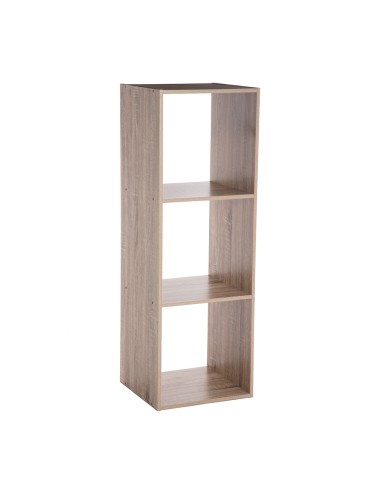 Estanteria madera para 3 cajas organizadoras 100,5 x 34,4 x 32 cm