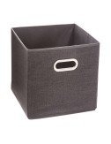 Caja organizadora color gris oscuro para estanteria 31 x 31 cm
