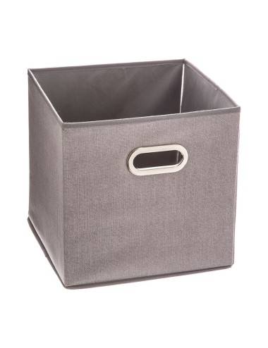 Caja organizadora color gris claro para estanteria 31 x 31 cm