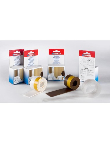 Bajo puerta adhesivo en pvc expandido 38 mm x 100 cm blanco