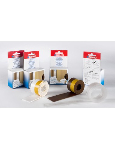 Bajo puerta adhesivo en pvc expandido 38 mm x 100 cm transparente