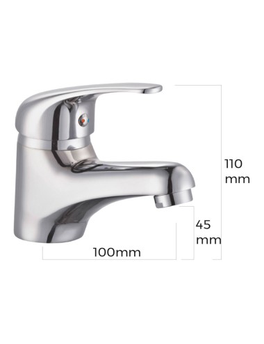 Grifo monomando de lavabo serie saona