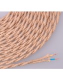 Cable de cuerda de yute tejida y trenzada 2 x 0,75mm 25m euro/m