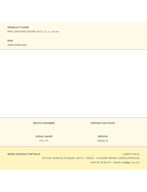 Mini zapatero negro 29,5 x 11,1 x 14 cm