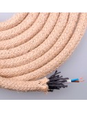 Cable de cuerda de yute redondo 2 x 0,75mm 20m euro/m