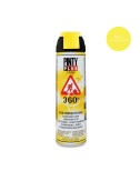 Pintura en spray tech 650 cc marcador 360° amarillo t146