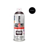 Pintura acrílica spray evolution 520 cc ral 9005 negro intenso satinado