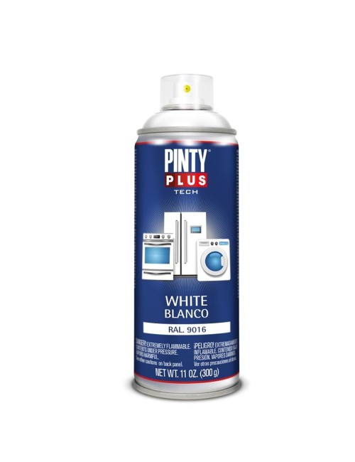 Pintura en spray tech 520 cc electrodomésticos ral 9016 blanco