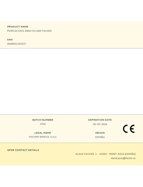 Purflex gris 300ml 511368 fischer